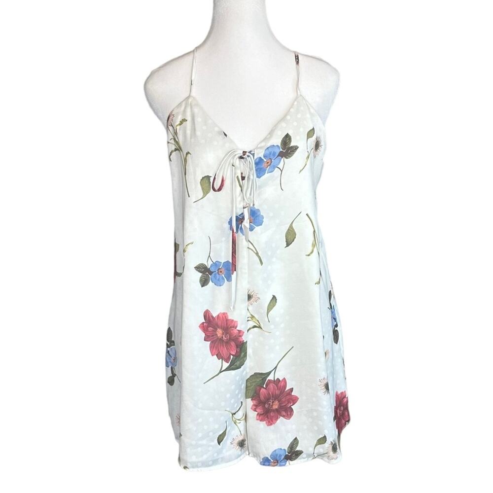 Show me Your MuMu Rebel Romper Florence Floral Silky Size Medium NWT